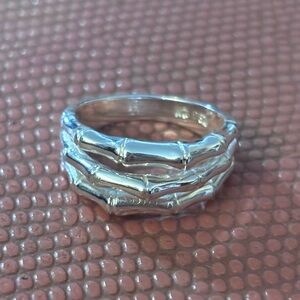 Silver Bamboo Style Ring